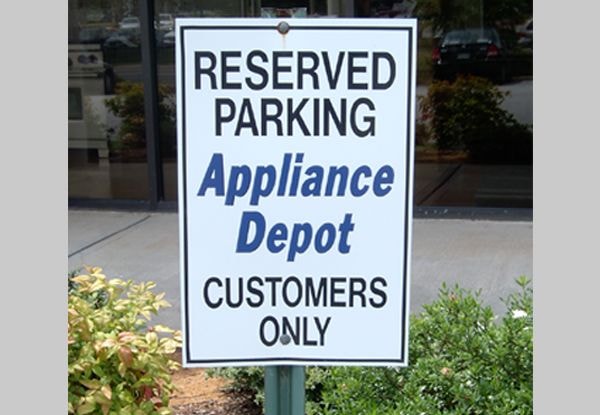  - Image360-Tucker-GA-Parking-Sign-Retail-Appliance Depot